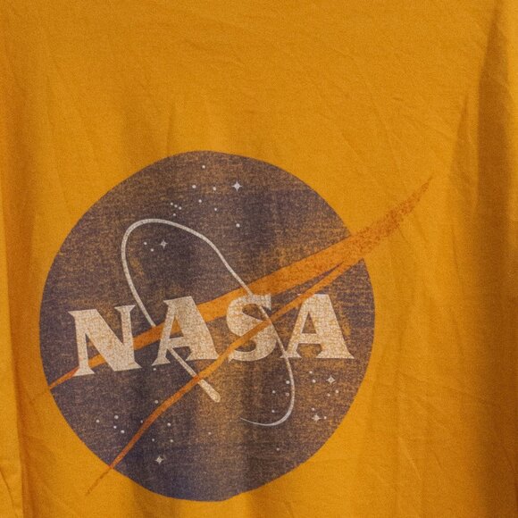 Vintage NASA T-Shirt MSEC & CFC Logos Mustard Yellow Size 3XL - Picture 7 of 8